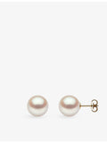 Yoko London 18ct gold pearl stud earrings 10-11mm, imported from the UK