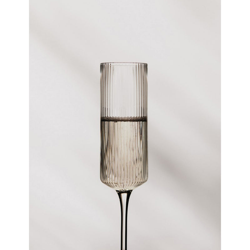 ferm LIVING Ripple champagne flutes set of two 23cm - British product