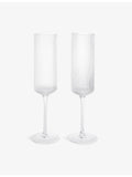 ferm LIVING Ripple champagne flutes set of two 23cm - British product