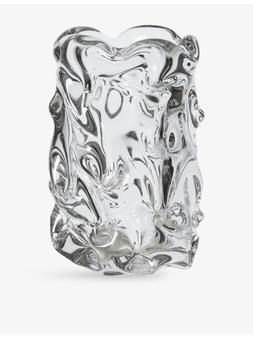 ferm LIVING Rippled Glass Vase 18cm - British product