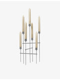 ferm LIVING Elysia stainless steel candelabra 41.7cm - British product