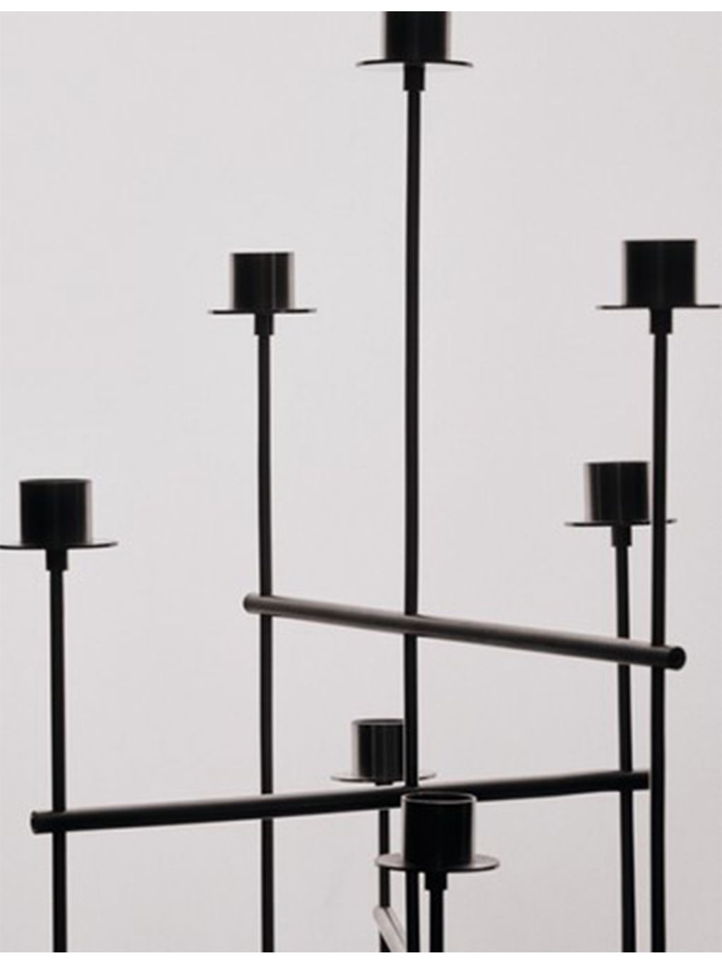ferm LIVING Elysia stainless steel candelabra 41.7cm - British product