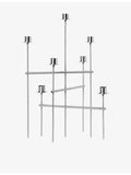 ferm LIVING Elysia stainless steel candelabra 41.7cm - British product