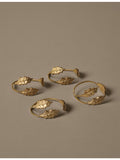 ferm LIVING holly leaf brass napkin rings, UK version