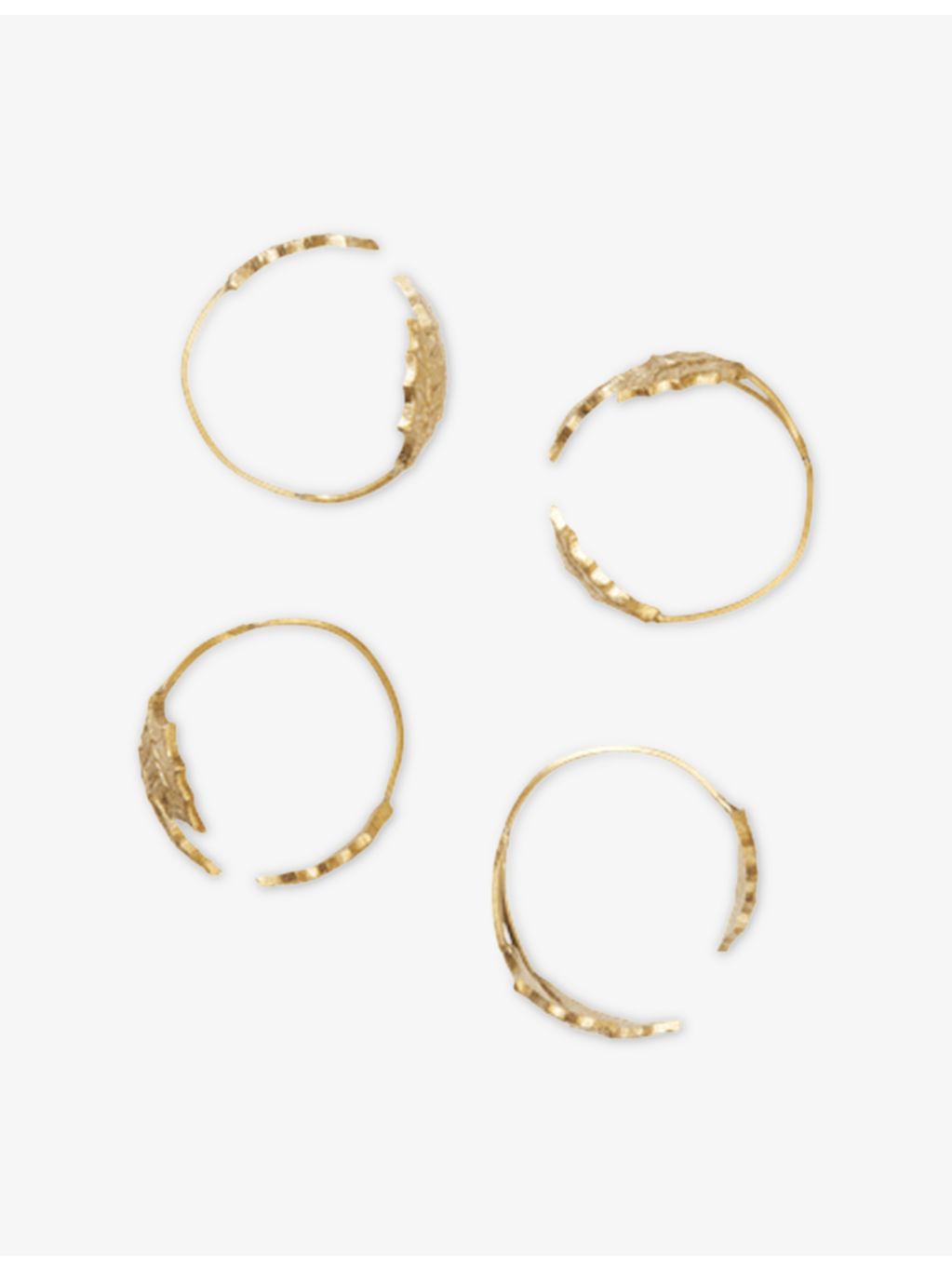 ferm LIVING holly leaf brass napkin rings, UK version