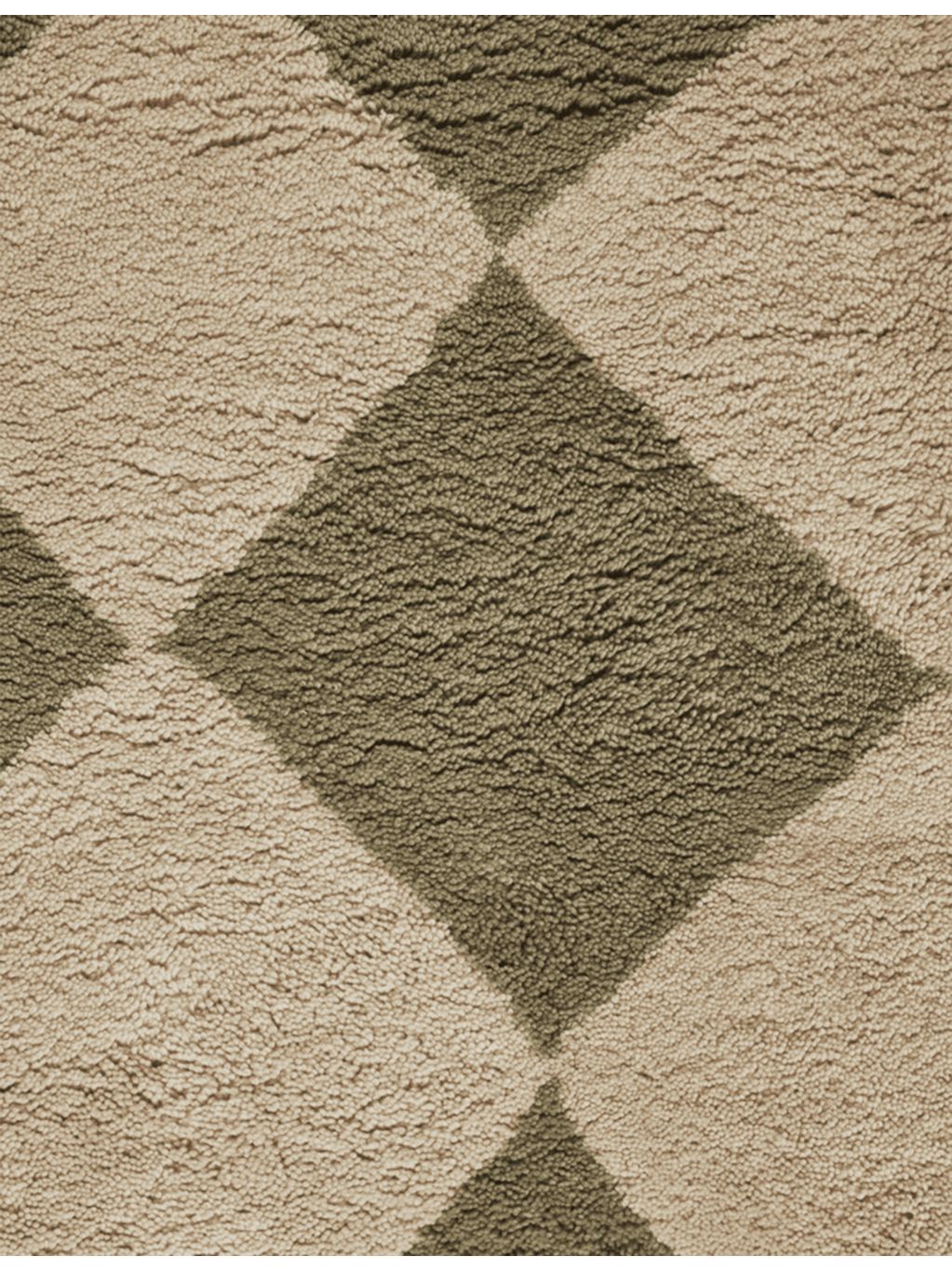 ferm LIVING tufted wool rug diamond pattern 200x140cm (British brand)