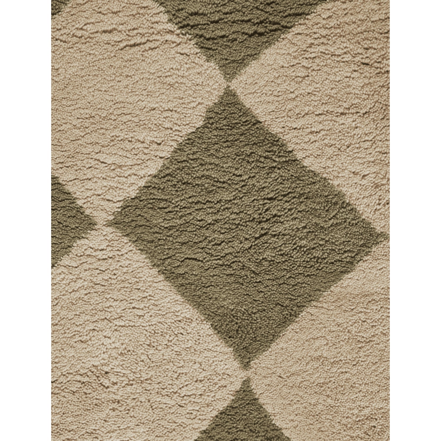 ferm LIVING tufted wool rug diamond pattern 200x140cm (British brand)