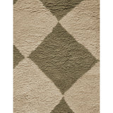 ferm LIVING tufted wool rug diamond pattern 200x140cm (British brand)