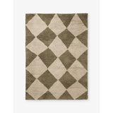 ferm LIVING tufted wool rug diamond pattern 200x140cm (British brand)