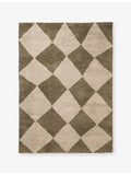 ferm LIVING tufted wool rug diamond pattern 200x140cm (British brand)