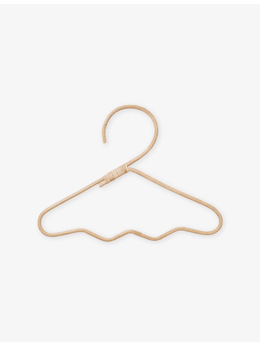 ferm LIVING Wavi rattan clothes hangers set of three - British product
