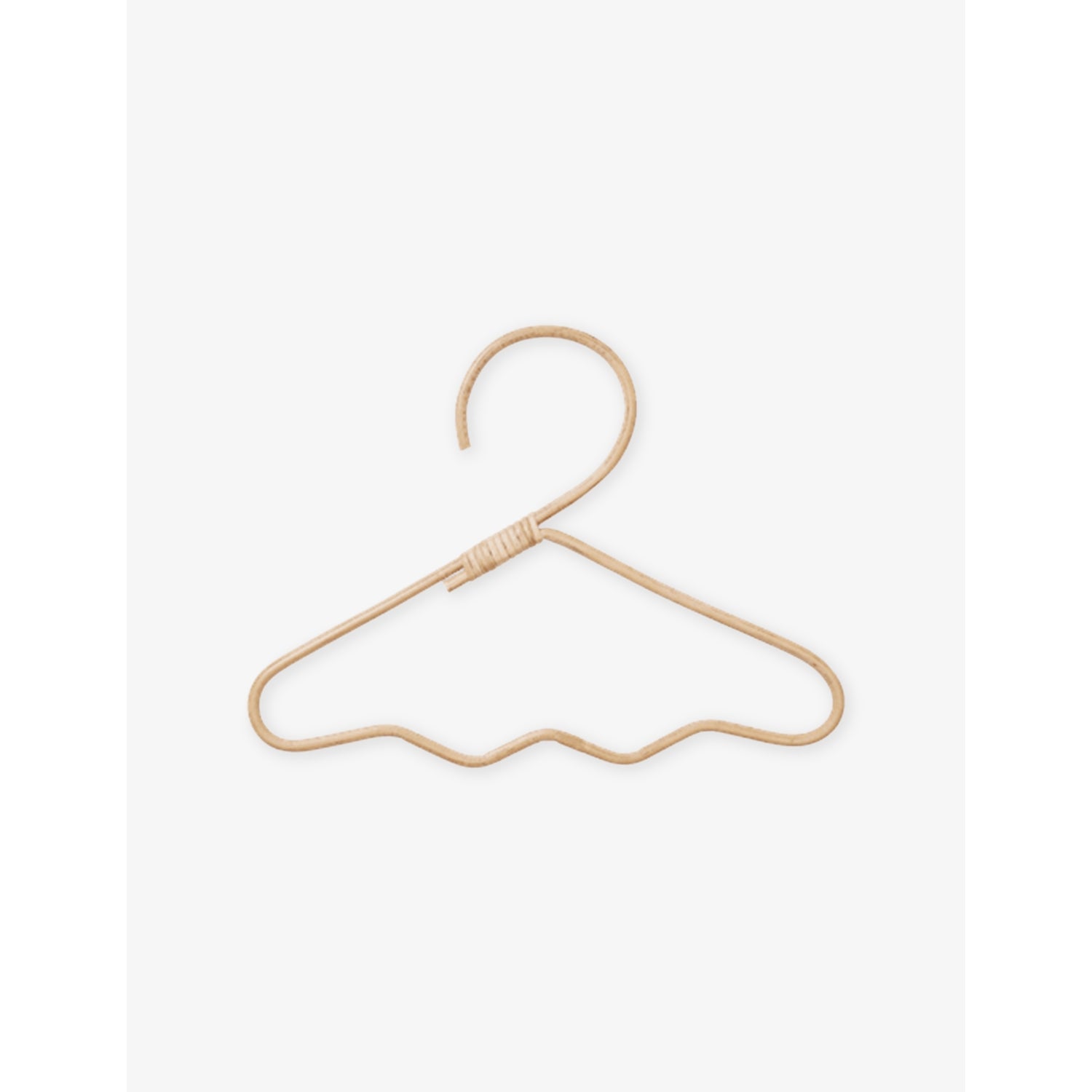 ferm LIVING Wavi rattan clothes hangers set of three - British product