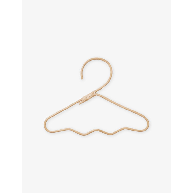 ferm LIVING Wavi rattan clothes hangers set of three - British product