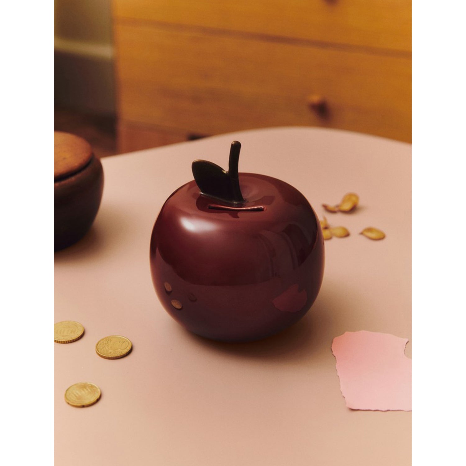 ferm LIVING apple stoneware money bank 13cm (British brand)