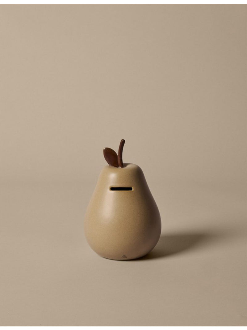 ferm LIVING pear stoneware money bank 18.5cm - British product