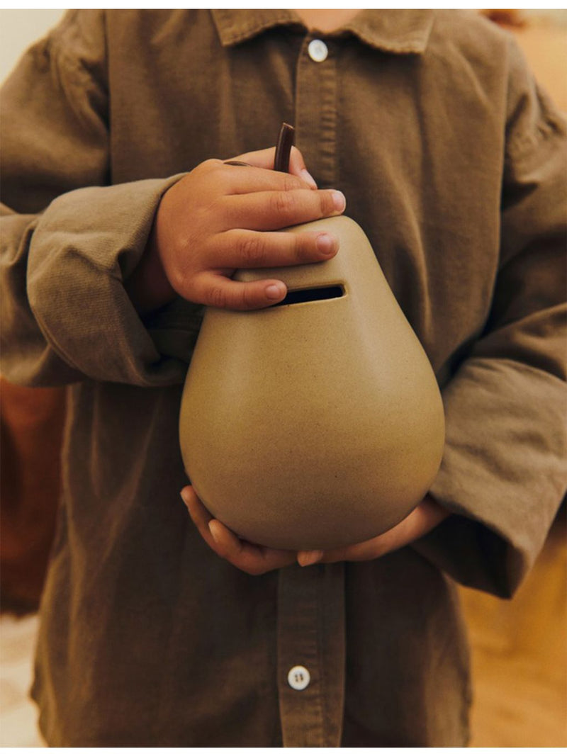 ferm LIVING pear stoneware money bank 18.5cm - British product