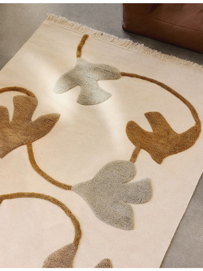 ferm LIVING wool rug bird pattern 200cm x 140cm - British product
