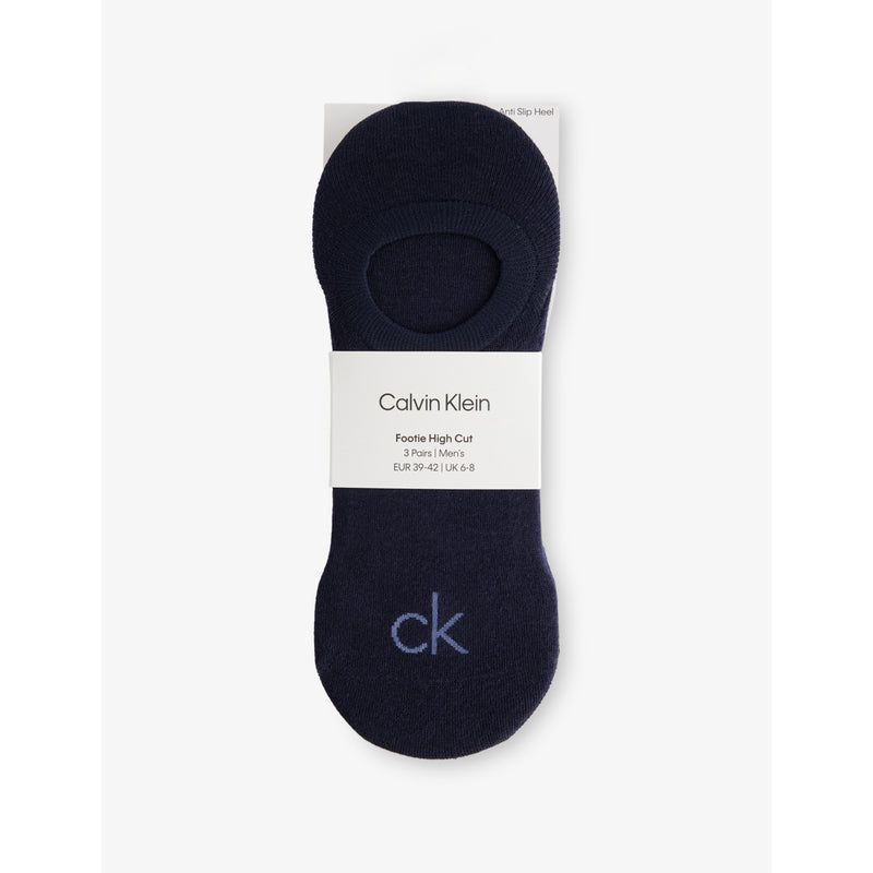 Footie High Stretch Cotton-Blend Socks Pack of Three - 5.5-8