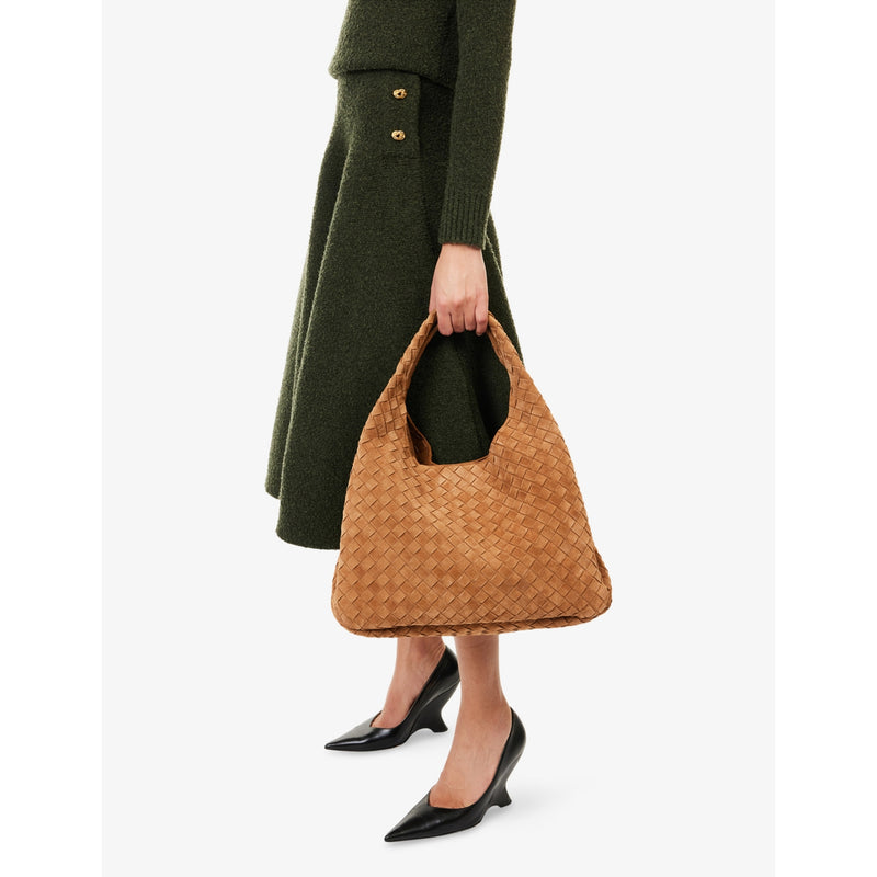 Bottega Veneta Campana large suede shoulder bag (British brand)