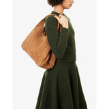Bottega Veneta Campana large suede shoulder bag (British brand)