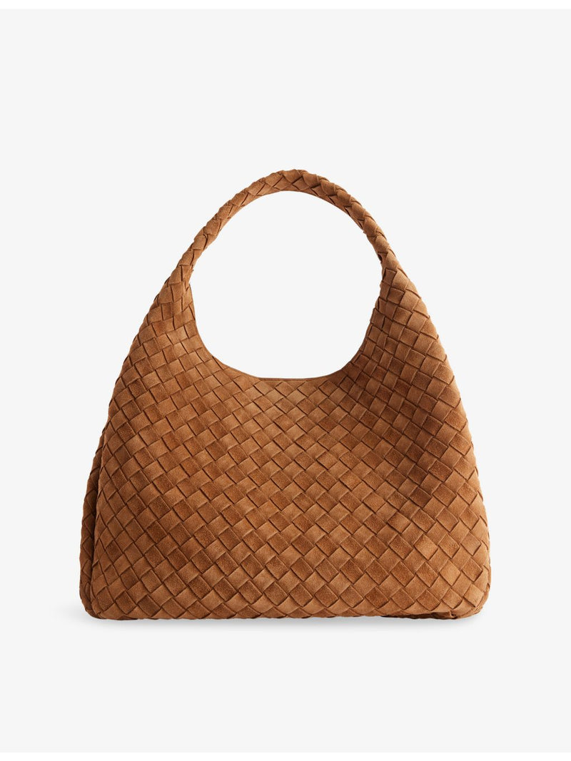 Bottega Veneta Campana large suede shoulder bag (British brand)