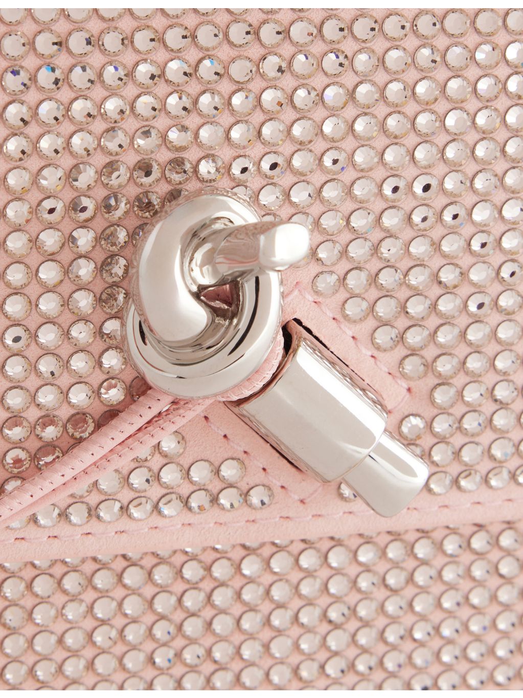 Bottega Veneta crystal-embellished leather clutch, UK version