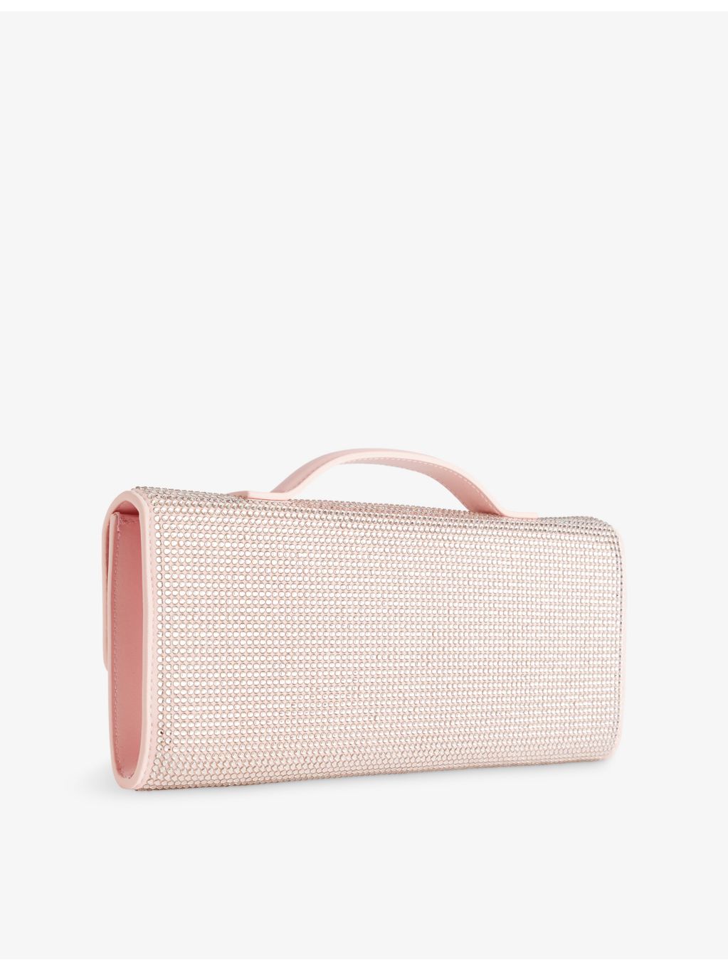 Bottega Veneta crystal-embellished leather clutch, UK version