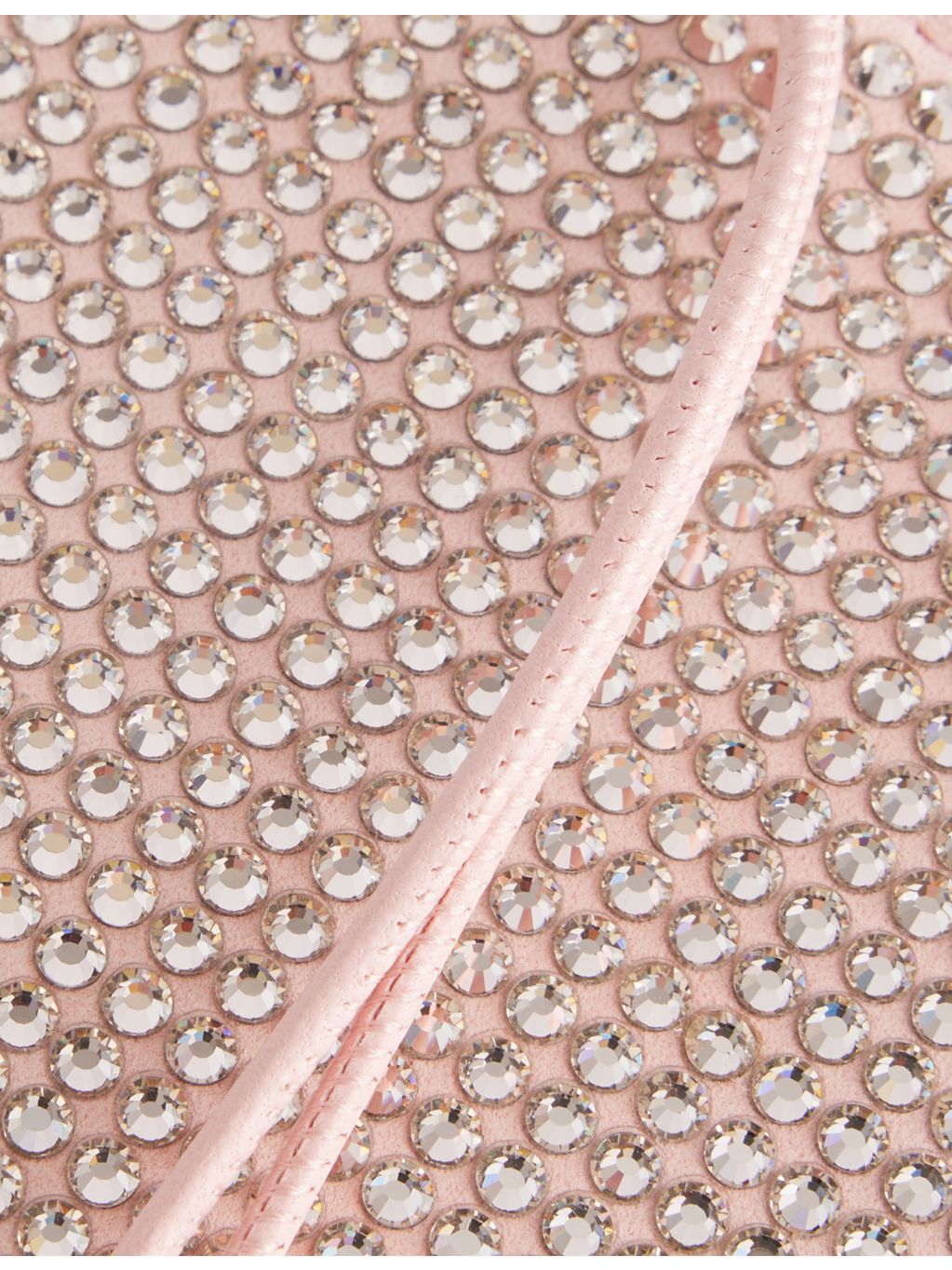 Bottega Veneta crystal-embellished leather clutch, UK version