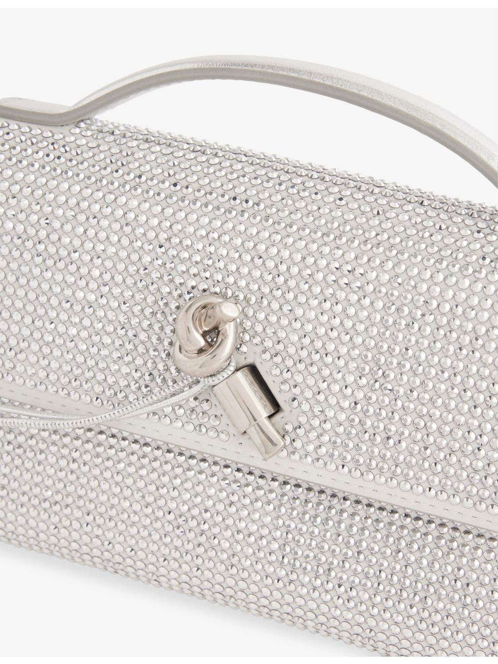 Bottega Veneta Andiamo crystal leather clutch bag - British product