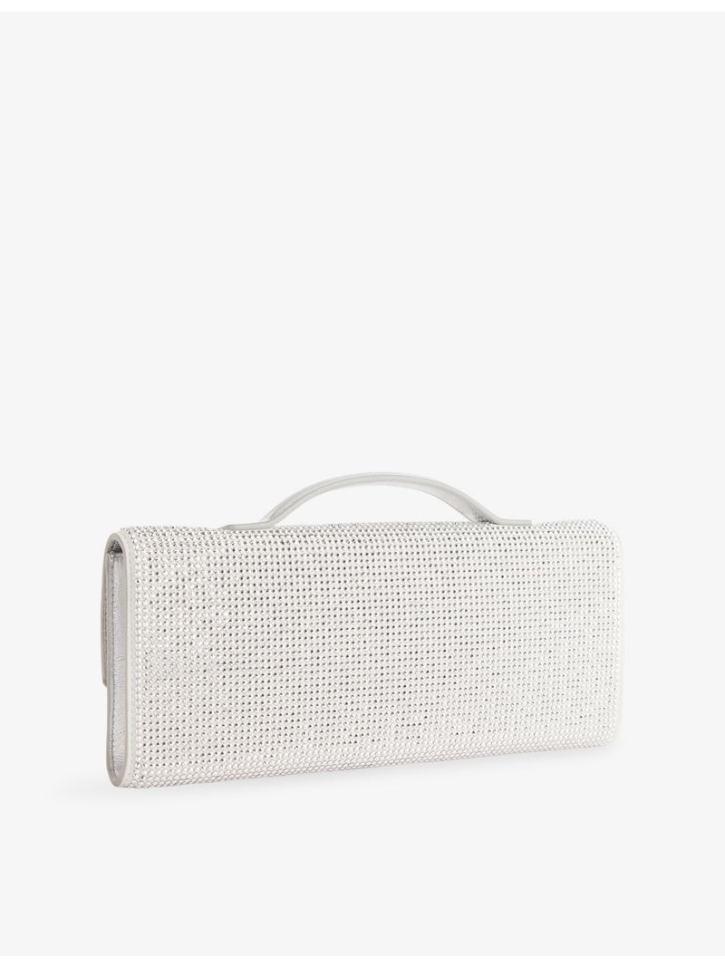 Bottega Veneta Andiamo crystal leather clutch bag - British product