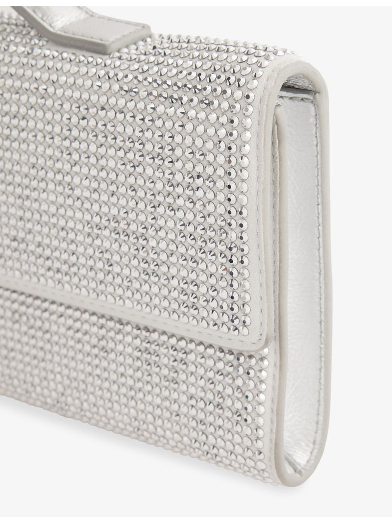 Bottega Veneta Andiamo crystal leather clutch bag - British product