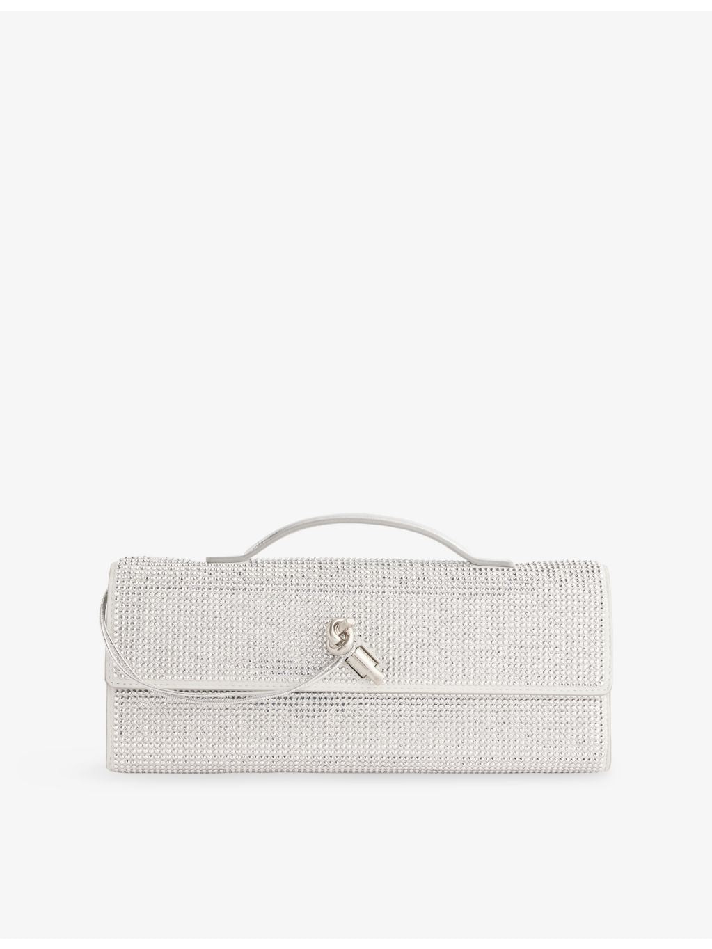 Bottega Veneta Andiamo crystal leather clutch bag - British product