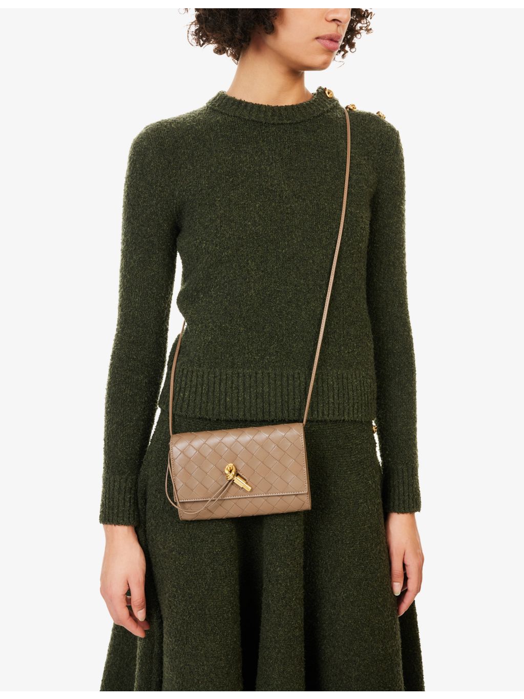 Bottega Veneta Andiamo leather wallet on chain UK version