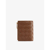 Bottega Veneta Intrecciato small bi-fold leather wallet, imported from the UK