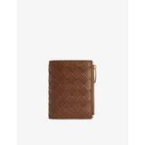 Bottega Veneta Intrecciato small bi-fold leather wallet, imported from the UK