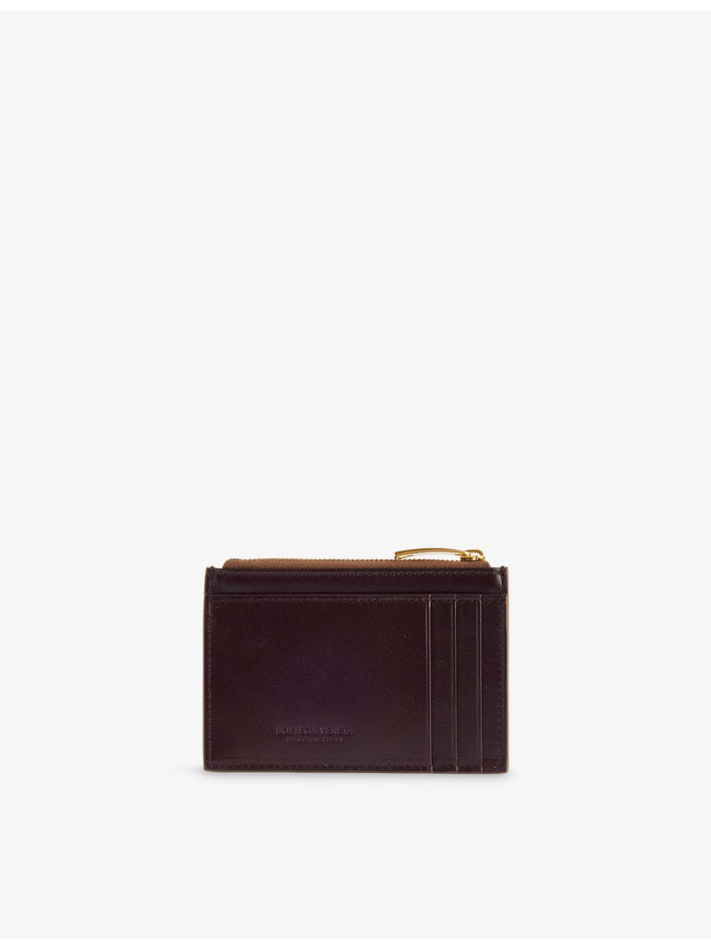 Bottega Veneta Intrecciato zipped leather card case (British brand)