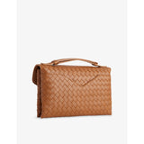 Bottega Veneta intrecciato leather shoulder bag 24cm, imported from the UK