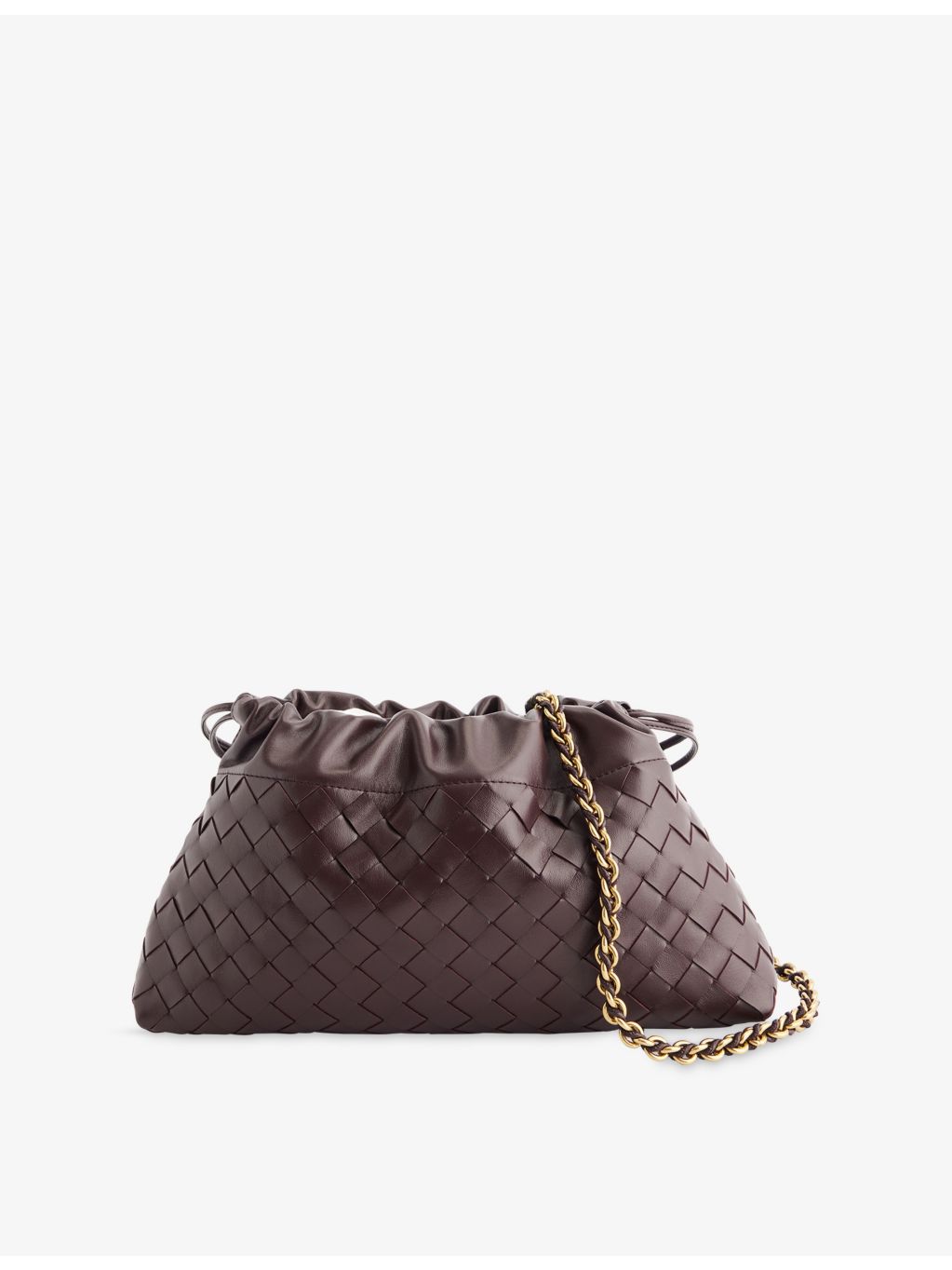 Bottega Veneta intrecciato leather clutch bag (British brand)
