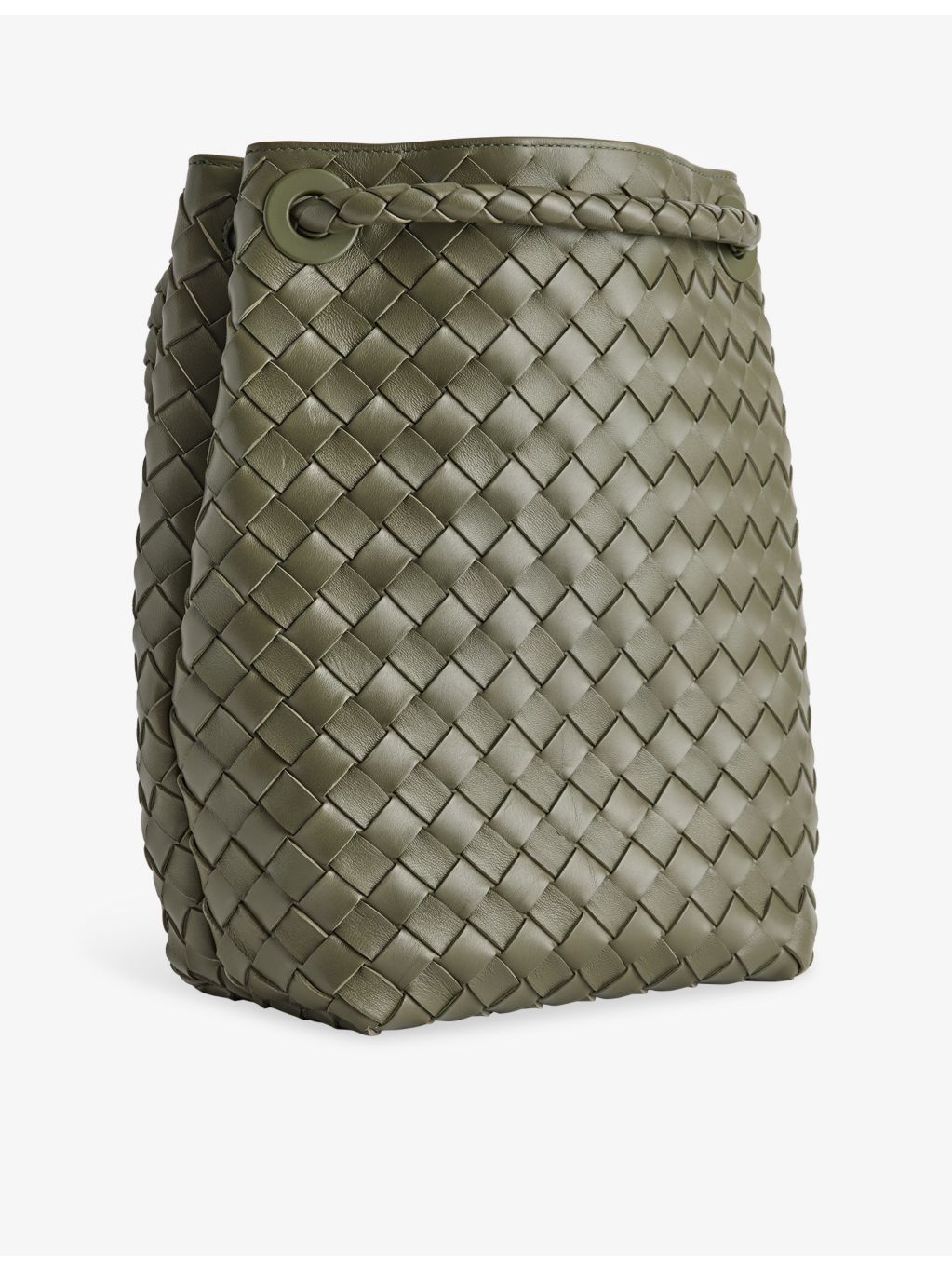 Bottega Veneta Andiamo small leather bucket bag, imported from the UK