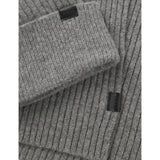 BOSS wool-blend hat and scarf gift set 180cm (British brand)