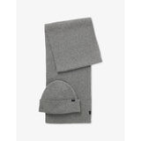 BOSS wool-blend hat and scarf gift set 180cm (British brand)