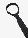 HUGO stripe-pattern silk-jacquard tie, imported from the UK