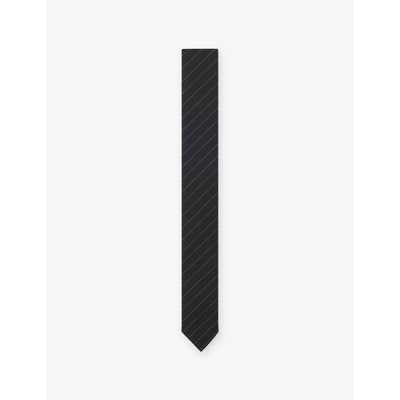 selfridges HUGO Stripe-Pattern Silk-Jacquard Tie- Buy online at McGrocer