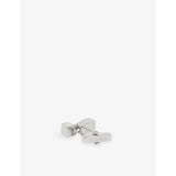 Reiss twisted metal cufflinks with pearlescent inlay - British product