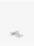 Reiss twisted metal cufflinks with pearlescent inlay - British product