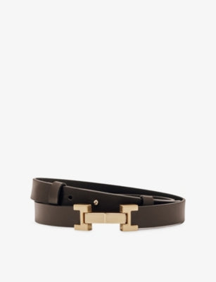 Reiss Hayley Hinge Leather Belt