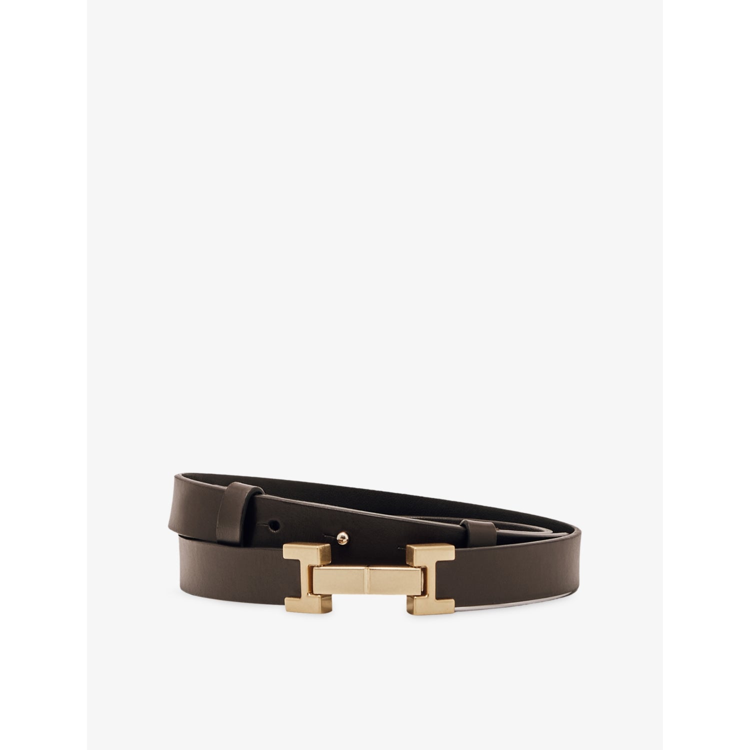 Hayley Hinge Leather Belt - XS