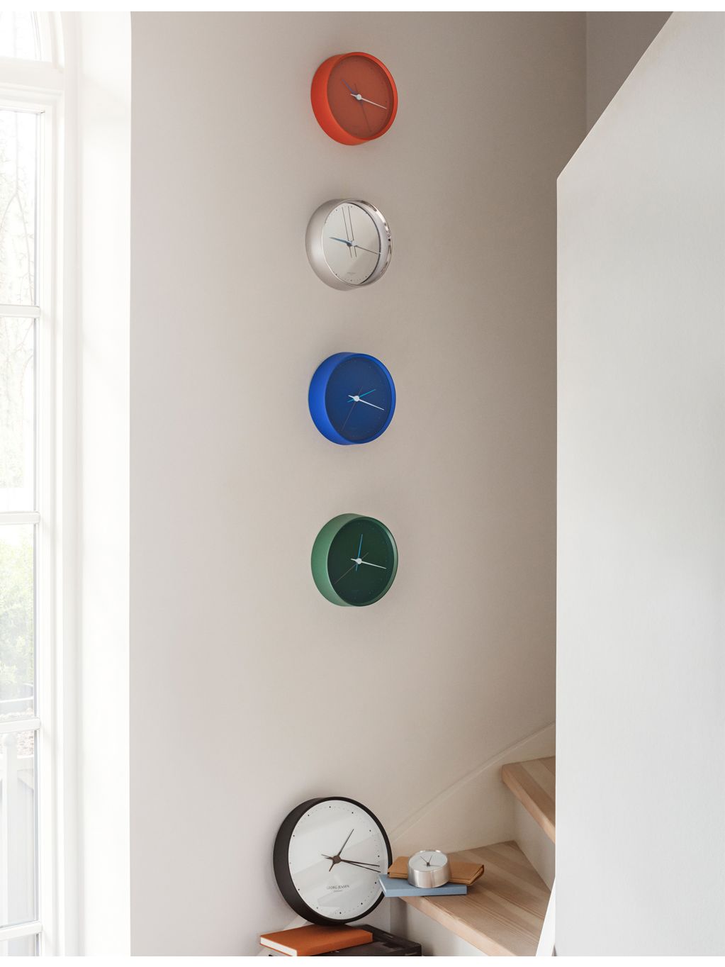 Georg Jensen Koppel minimalist wall clock 22cm, UK version