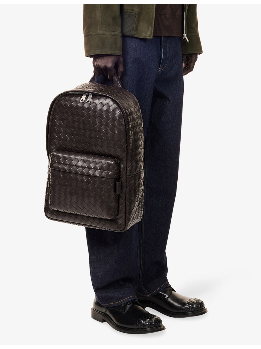 Bottega Veneta Intrecciato Classic leather backpack, UK version