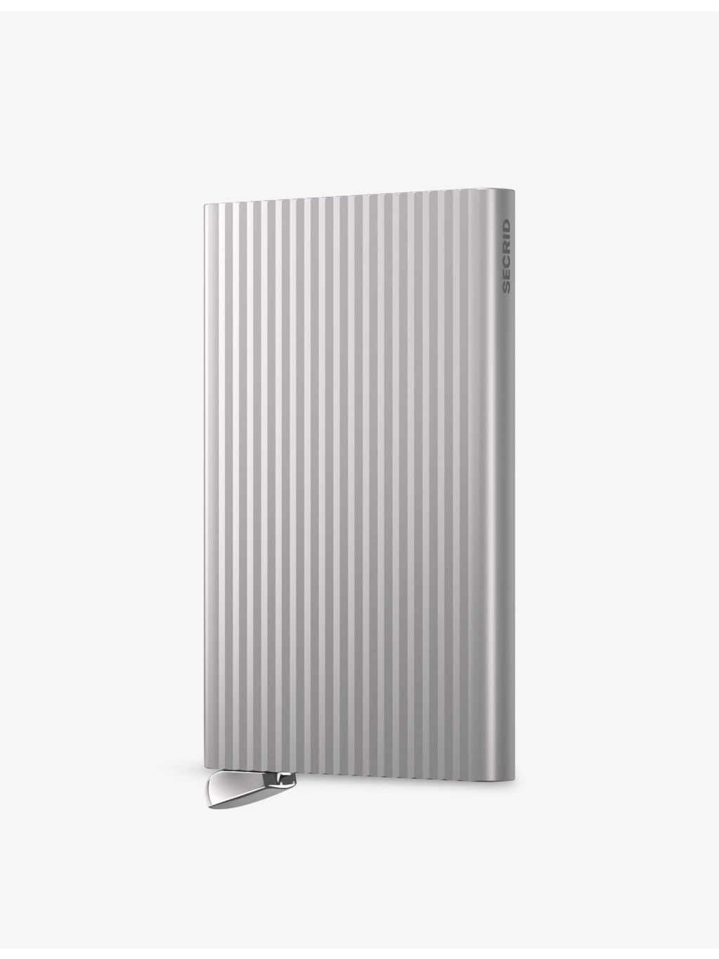 Secrid aluminium card holder with fluted design, UK version